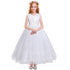 White Communion dress Dresses Little Palace Store 3-4T White - Sleeveless